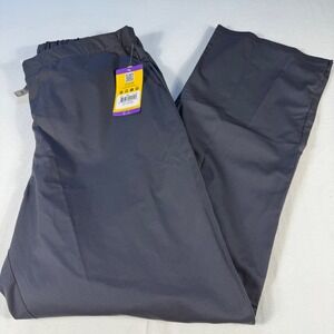 WonderWink WonderWork XL Tall Pewter Gray Womens Scrub Pants Classic Fit